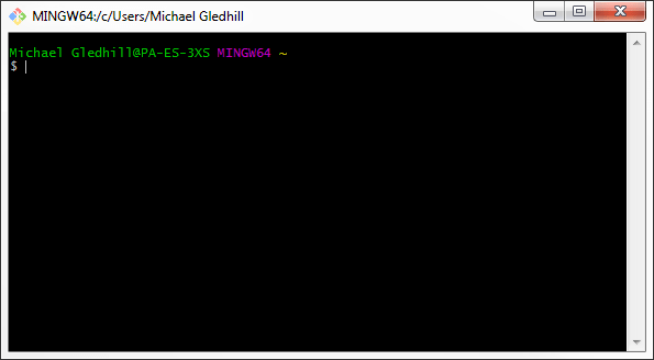 Figure 3.10 - Git Bash